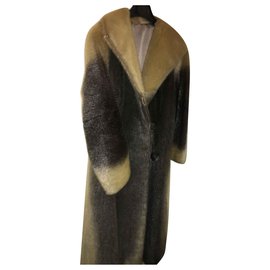 Autre Marque Grey fur short coat Grey