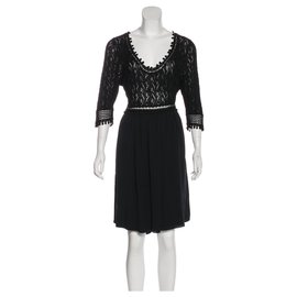 Diane Von Furstenberg-DvF Lace dress Ronette-Black