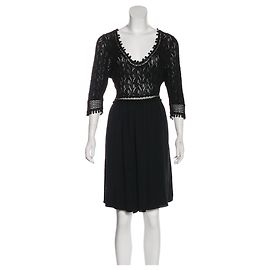 Diane Von Furstenberg DvF Robe en dentelle Ronette Noir