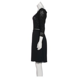 Diane Von Furstenberg-DvF Lace dress Ronette-Black