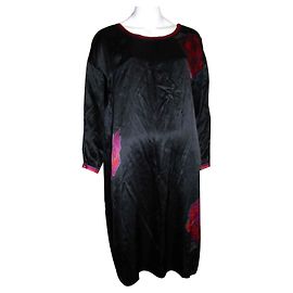 Sonia By Sonia Rykiel Robe caftan oversize avec roses Noir Rouge Violet