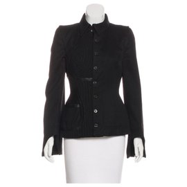 Alexander Mcqueen-Alexander Mcqueen Jacke !! Atemberaubend einzigartig-Schwarz