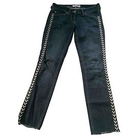 Isabel Marant Etoile Blue Destroyed Jeans Blue