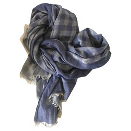 Louis Vuitton-shawl-Blue