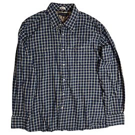 Camicia Tommy Hilfiger in cotone blu a maniche lunghe XL Blu Multicolore