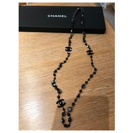 Chanel-Chanel Long necklace Coco Mademoiselle-Black