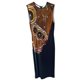 Vestido Givenchy Negro de Rayón Negro