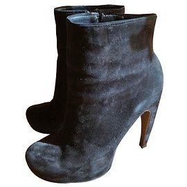Bottines Calvin Klein en daim noir Noir