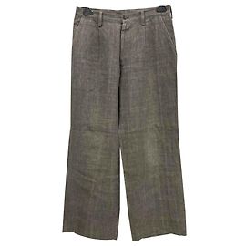 Yohji Yamamoto Pantaloni di lino Taupe