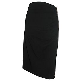 Escada Jupe noire avec 2 façon zip Noir