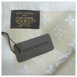 Louis Vuitton-Bufanda del monograma-Beige