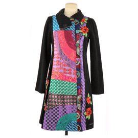 Desigual Mantel Schwarz