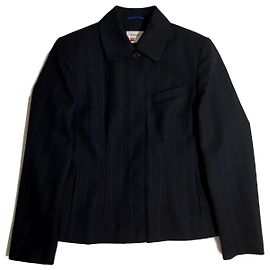 Blazer Akris à rayures en laine et polyester Multicolore