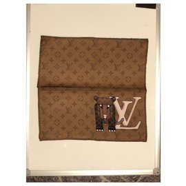 Louis Vuitton-poche carrée-Marron