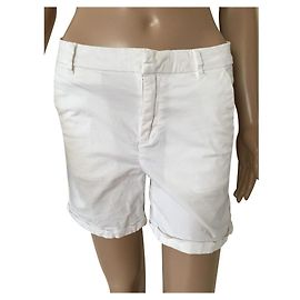 Short Maison Scotch en coton blanc XS Blanc