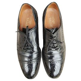 vintage Bally brogue Black