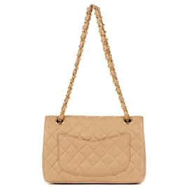 Chanel-Superb Chanel 23 beige quilted lamb in very good condition!-Beige