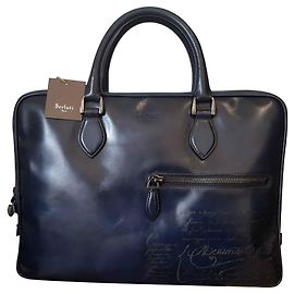 cartable Berluti Bleu