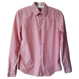Camisa de algodão listrada Cos Multicor