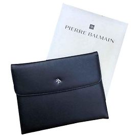 Pierre Balmain black document holder Black