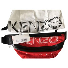 Kenzo-Kenzo banana clutch-Red