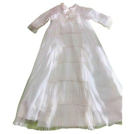 Baby Dior-Kleid der Taufzeremonie-Aus weiß