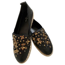 Louis Vuitton-Espadrilles-Noir,Doré