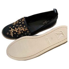 Louis Vuitton-espadrillas-Nero,D'oro