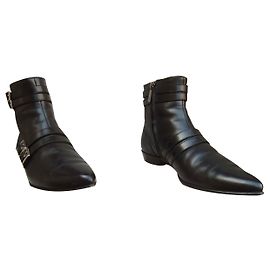 bottines à boucles Sergio Rossi Noir