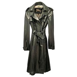 Burberry Prorsum Silk Trench coat Metallic