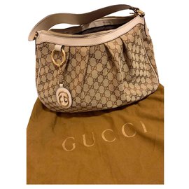Gucci-Gucci beige / braune Tasche-Braun,Beige