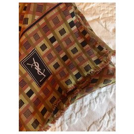 Yves Saint Laurent-Mixed.142x86 cm-Hazelnut