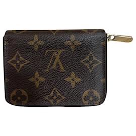 Louis Vuitton-billetera zippy-Castaño