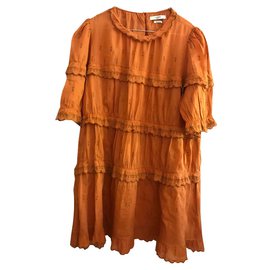 Isabel Marant-Dresses-Orange,Coral