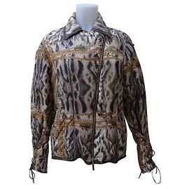 Roberto Cavalli Chaquetas Estampado de leopardo