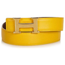 Hermès Constance Brown Ceinture Marron Doré