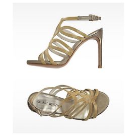 Stuart Weitzman Sandali con tacco D'oro