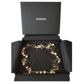 Chanel-Colar Chanel-Dourado