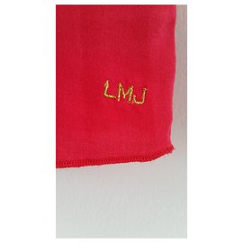 Marc Jacobs-Little Marc Jacob Chemisier rouge vif  plisse , col avec motifs dores sur le col ,-Rouge