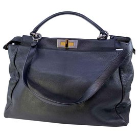 Fendi-Fendi Peekaboo großes Modell-Schwarz