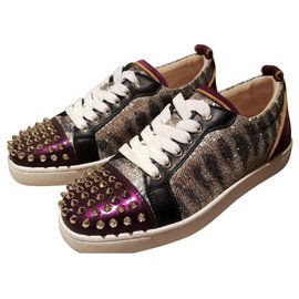 Christian Louboutin-Christian Louboutin lace up spiked sneakers EU37-Other