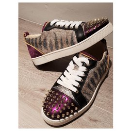 Christian Louboutin-Christian Louboutin lace up spiked sneakers EU37-Other
