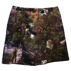 Saia envelope Carven Jungle Original roxa de algodão Roxo