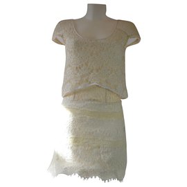 The Kooples-Lace dress-Beige,Cream