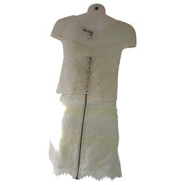 The Kooples-Lace dress-Beige,Cream