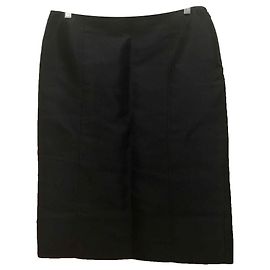 Valentino Roma silk blend skirt black Black