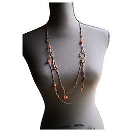 Collana lunga Chanel rosa e oro Rosa D'oro