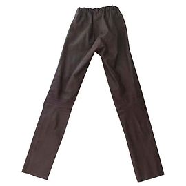 Joseph leather leggings Dark red