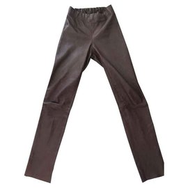 Joseph-Joseph legging en cuir d'agneau-Bordeaux