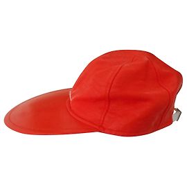 Courreges Courrèges cap orange vinyl Orange